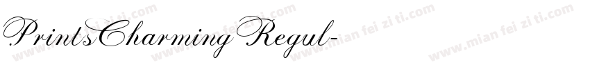 PrintsCharming Regul字体转换